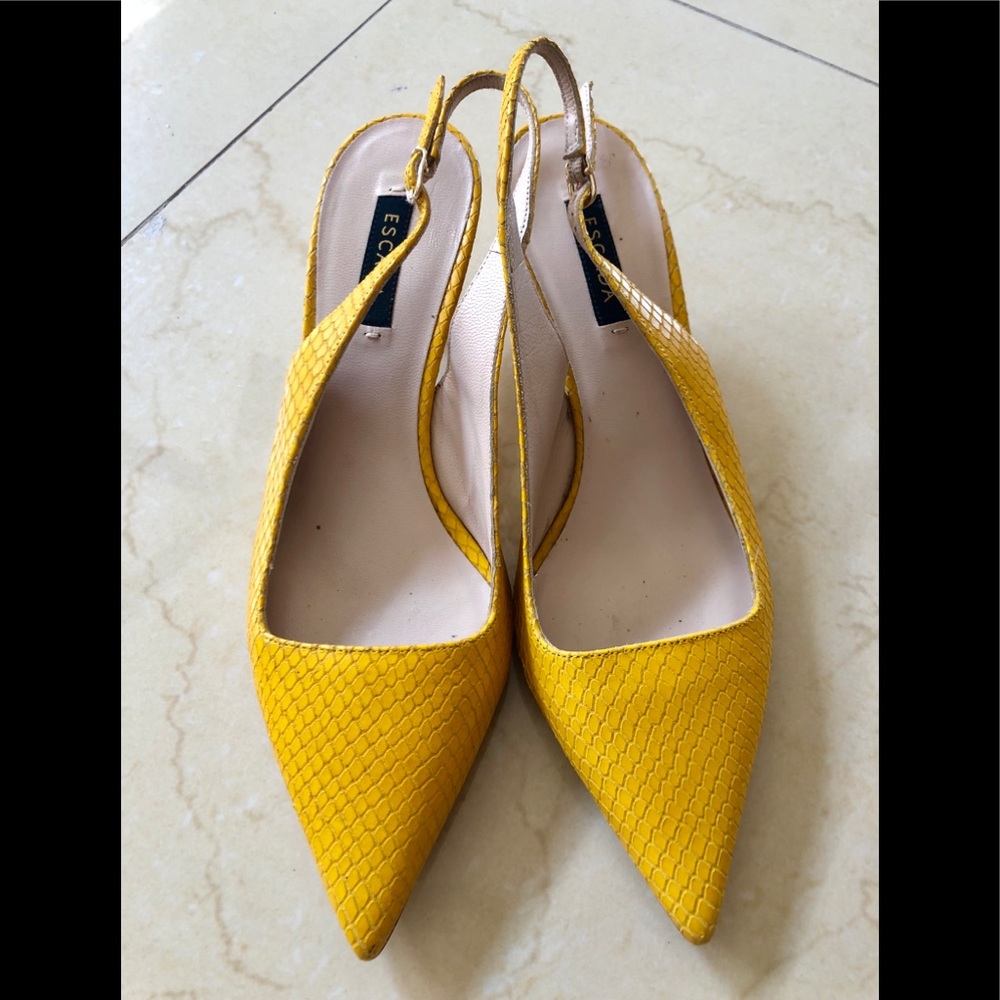 New ESCADA slingback pumps kitten heels size 37